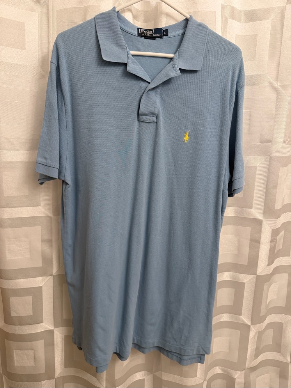 Polo Ralph Lauren light blue shirt yellow pony size large